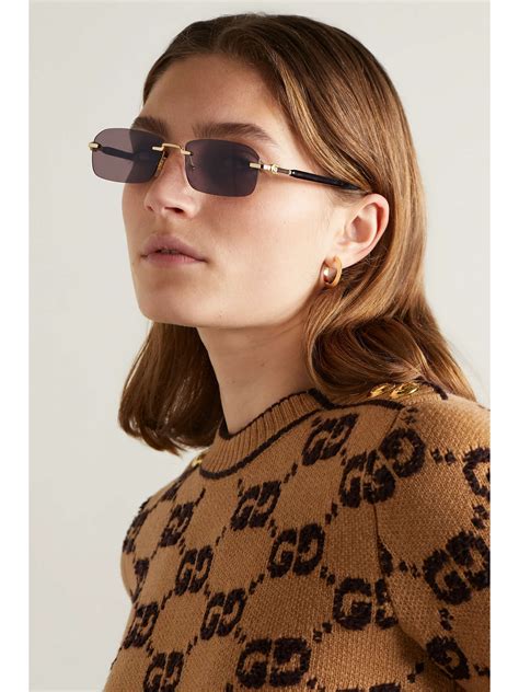 gucci women's rectangular sunglasses|Gucci rectangle sunglasses women.